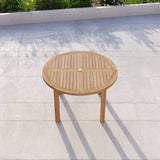 120cm Round Maximus Teak Table - Durable, Premium Round Table 120cm Round Maximus Teak Table - Durable, Premium Round Table