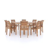 Teak Set 180cm Maximus Round Table 4cm Top (8 Oxford Stacking Chairs) Cushions included. Teak Set 180cm Maximus Round Table 4cm Top (8 Oxford Stacking Chairs) Cushions included.
