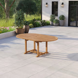 Teak Garden Furniture 2–3m Oval Extending Table with 4cm Top – Large Flexible Outdoor Dining Table Teak Garden Furniture 2–3m Oval Extending Table with 4cm Top – Large Flexible Outdoor Dining Table