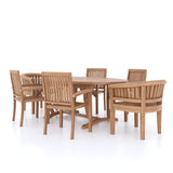 Teak Set 2m Sunshine Oval table 4cm Top (with 4 Henley Stacking Chairs, 2 San Francisco Chairs) Cushions included. Teak Set 2m Sunshine Oval table 4cm Top (with 4 Henley Stacking Chairs, 2 San Francisco Chairs) Cushions included.