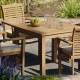 Teak Set 90cm Square Table with 4 Oxford Chairs (Cushions Included) Teak Set 90cm Square Table with 4 Oxford Chairs (Cushions Included)