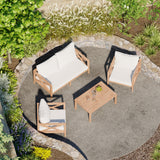 Amalfi Teak Sofa Set – Premium Teak Garden Lounge Set Amalfi Teak Sofa Set – Premium Teak Garden Lounge Set