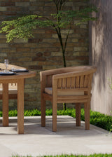 Luxor 150cm Round Teak Table 4cm Table Top (2 San Francisco Benches, 2 San Francisco Chairs) Cushions included. Luxor 150cm Round Teak Table 4cm Table Top (2 San Francisco Benches, 2 San Francisco Chairs) Cushions included.