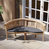 Teak Garden Furniture San Francisco Bench Cushion included. Teak Garden Furniture San Francisco Bench Cushion included.