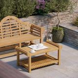 Teak Lutyens Coffee Set ( 1 x Bench, 1 x Coffee Table) - Elegant Outdoor Lounge Set Teak Lutyens Coffee Set ( 1 x Bench, 1 x Coffee Table) - Elegant Outdoor Lounge Set