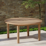 Luxor 150cm Round Teak Table with 4cm Table Top Luxor 150cm Round Teak Table with 4cm Table Top