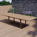Teak Garden Furniture 2-3m Rectangle Extending Table, 4cm Top. Teak Garden Furniture 2-3m Rectangle Extending Table, 4cm Top.