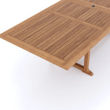 Teak Garden Furniture 2-3m Rectangle Extending Table, 4cm Top. Teak Garden Furniture 2-3m Rectangle Extending Table, 4cm Top.
