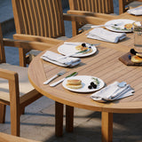 Teak 2-3m Oval Extending Table 4cm Top (8 Henley Stacking Chairs 2 San Francisco Benches) Free Cushions – Luxury Teak Dining Set Teak 2-3m Oval Extending Table 4cm Top (8 Henley Stacking Chairs 2 San Francisco Benches) Free Cushions – Luxury Teak Dining Set