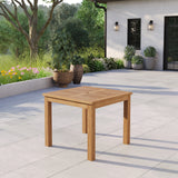 Teak Set 90cm Square Table with 4 Warwick Chairs (Cushions Included): Compact Outdoor Dining Set for 4 Teak Set 90cm Square Table with 4 Warwick Chairs (Cushions Included): Compact Outdoor Dining Set for 4