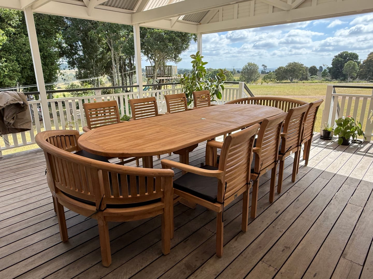What Happens to Teak Furniture After Years Outdoors?
