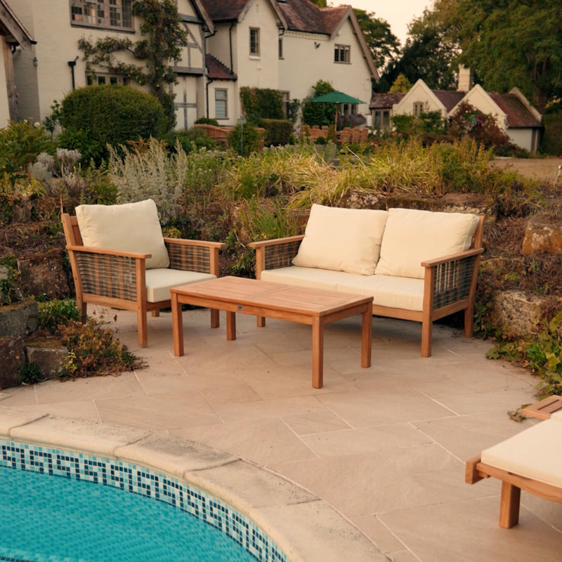 teak sofa set