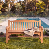 Teak Garden Furniture Harmony Bench - Contemporary Teak Garden Furniture Bench – Australian outdoor lifestyle setting