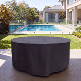 Teak Garden Furniture Cover 180cm Set - Heavy-Duty Round Outdoor Protection Cover – Australian outdoor lifestyle setting