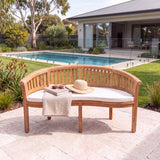 Teak Garden Furniture San Francisco Bench Cushion Included - Teak Garden Furniture Bench – Australian outdoor lifestyle setting