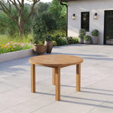 120cm Round Maximus Teak Table - Durable, Premium Round Table