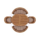 Teak Set Oval 180-240cm Extending Table 4cm Top (2 San Francisco Chairs 2 Benches) Cushions included.