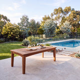 Santorini Table - Premium Teak Lounge Table – Australian outdoor lifestyle setting