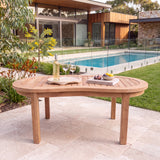 San Francisco Coffee Table - Premium Teak Garden Table – Australian outdoor lifestyle setting