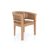 Teak Set 120cm Round Folding Sunshine Table with 4 San Francisco Chairs