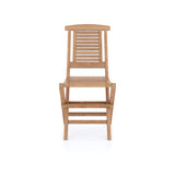 2 x Hampton Teak Folding Chairs with Cushions.