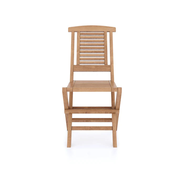 2 x Hampton Teak Folding Chairs with Cushions.