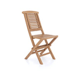 2 x Hampton Teak Folding Chairs with Cushions.