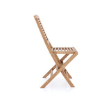 2 x Hampton Teak Folding Chairs with Cushions.