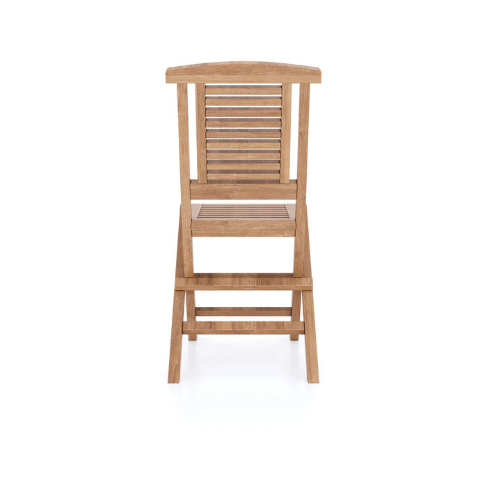 2 x Hampton Teak Folding Chairs with Cushions.