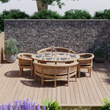 Teak Set 2m Sunshine table 4cm Top (with 2 San Francisco Chairs and 2 Benches) Cushions included.