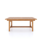 Teak Garden Furniture 180-240cm Rectangle Extending Table, 4cm Top.
