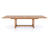 Teak Garden Furniture 2-3m Rectangle Extending Table, 4cm Top.