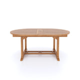 Teak Garden Furniture Oval 180-240cm Extending Table, 4cm Top.