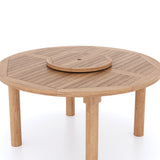 150cm Round Maximus Teak Table with 4cm Table Top