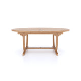 Teak 2m Sunshine Oval Table with Incorporated Lazy Susan 4cm Table Top