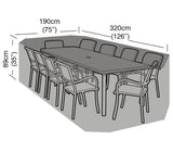200cm-300cm Garden Set Cover: Full-Length Outdoor Furniture Protection