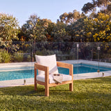 Santorini Chair - Premium Teak Garden Lounge Chair