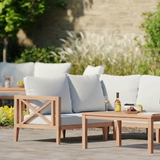 Amalfi Corner Teak Sofa Set – Premium Teak Garden Furniture Set