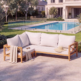 Amalfi Corner Left - Premium Teak Outdoor Lounge Set