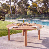 180cm Round Maximus Teak Table with 4cm Table Top: Timeless Outdoor Table